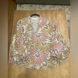 Karlie Brand Floral Ruffle Sleeve Top